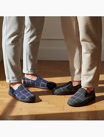Ozabi pantoufles charentaises homme pack de 2 paires semelle antidérapante