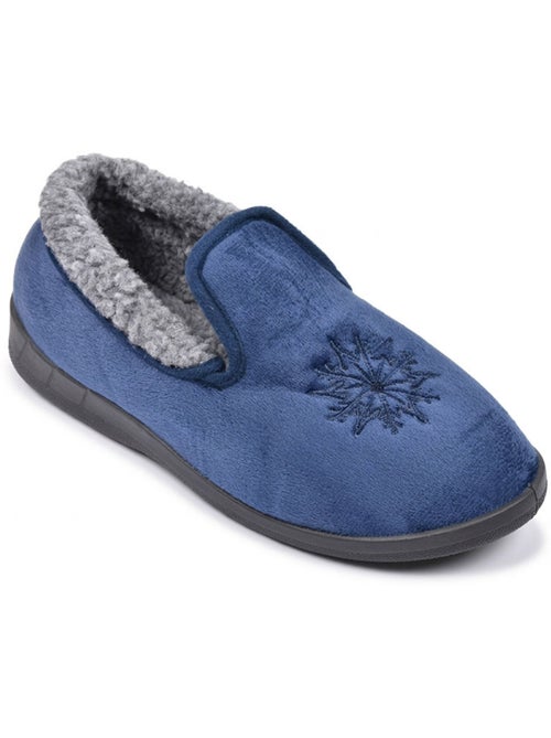 OZABI Pantoufles Femme Velours Charentaises Chaudes Antidérapantes - Kiabi