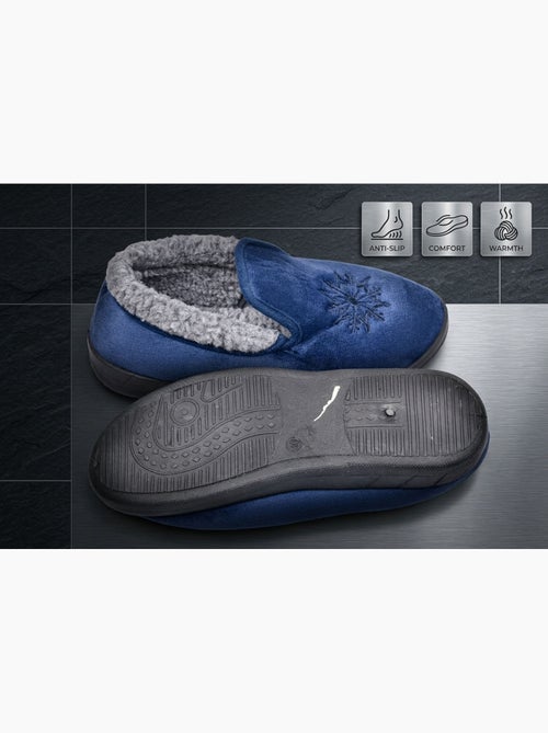 OZABI Pantoufles Femme Velours Charentaises Chaudes Antidérapantes - Kiabi