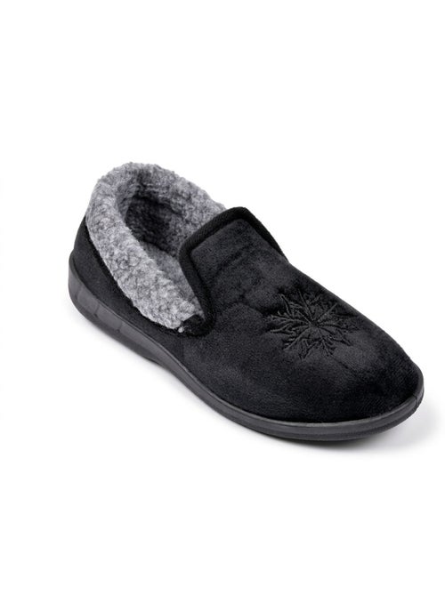 OZABI Pantoufles Femme Velours Charentaises Chaudes Antidérapantes - Kiabi