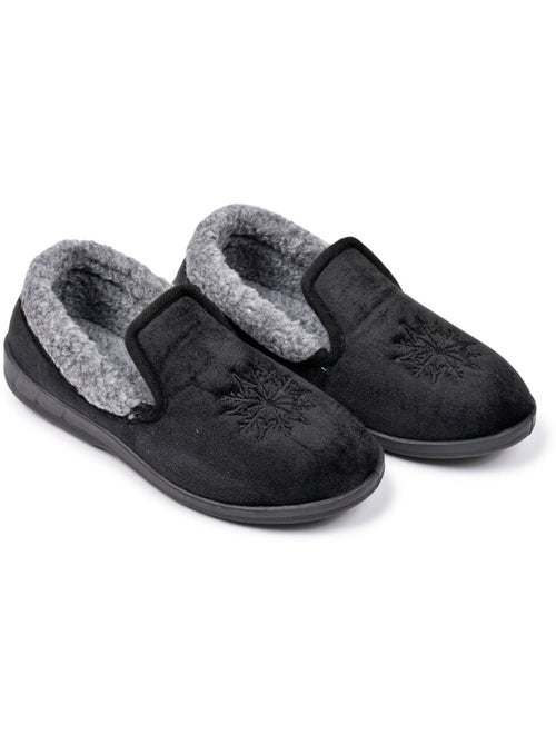 OZABI Pantoufles Femme Velours Charentaises Chaudes Antidérapantes - Kiabi