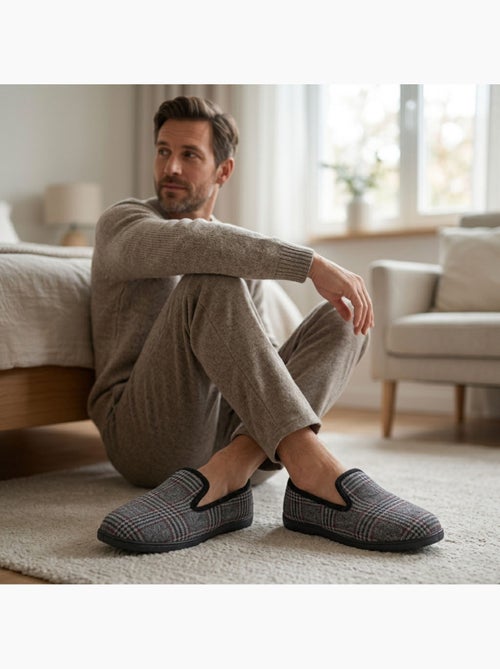 OZABI Pantoufles Homme Charentaises Chaudes Antidérapantes - Kiabi