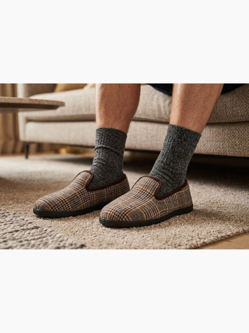 OZABI Pantoufles Homme Charentaises Chaudes Antidérapantes - Kiabi