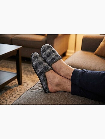 OZABI Pantoufles Homme Mule Chaudes Antiderapantes Confort