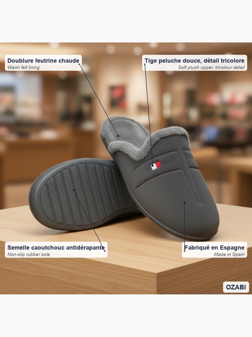 Ozabi pantoufles mules homme fabriquées en espagne, motifs fantaisie - Kiabi