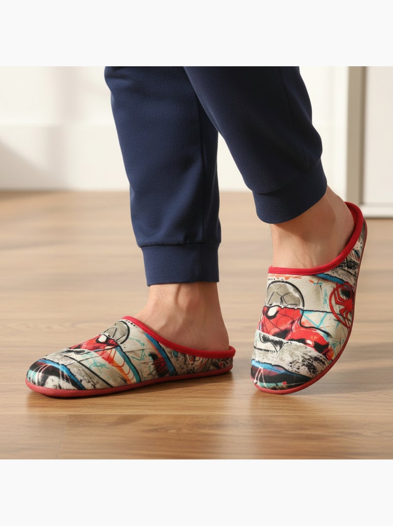 Ozabi pantoufles mules homme fabriquées en espagne, motifs fantaisie Rouge - Kiabi