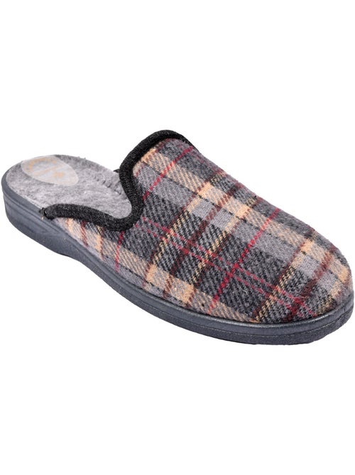 Ozabi pantoufles mules homme fabriquées en espagne, tige jacquard écossais - Kiabi Ozabi pantoufles mules homme fabriquées en espagne, tige jacquard écossais - Kiabi