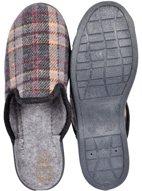 Ozabi pantoufles mules homme fabriquées en espagne, tige jacquard écossais - Kiabi Ozabi pantoufles mules homme fabriquées en espagne, tige jacquard écossais - Kiabi