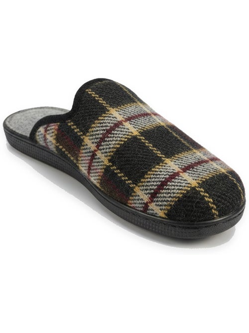 Ozabi pantoufles mules homme fabriquées en espagne, tige jacquard écossais - Kiabi