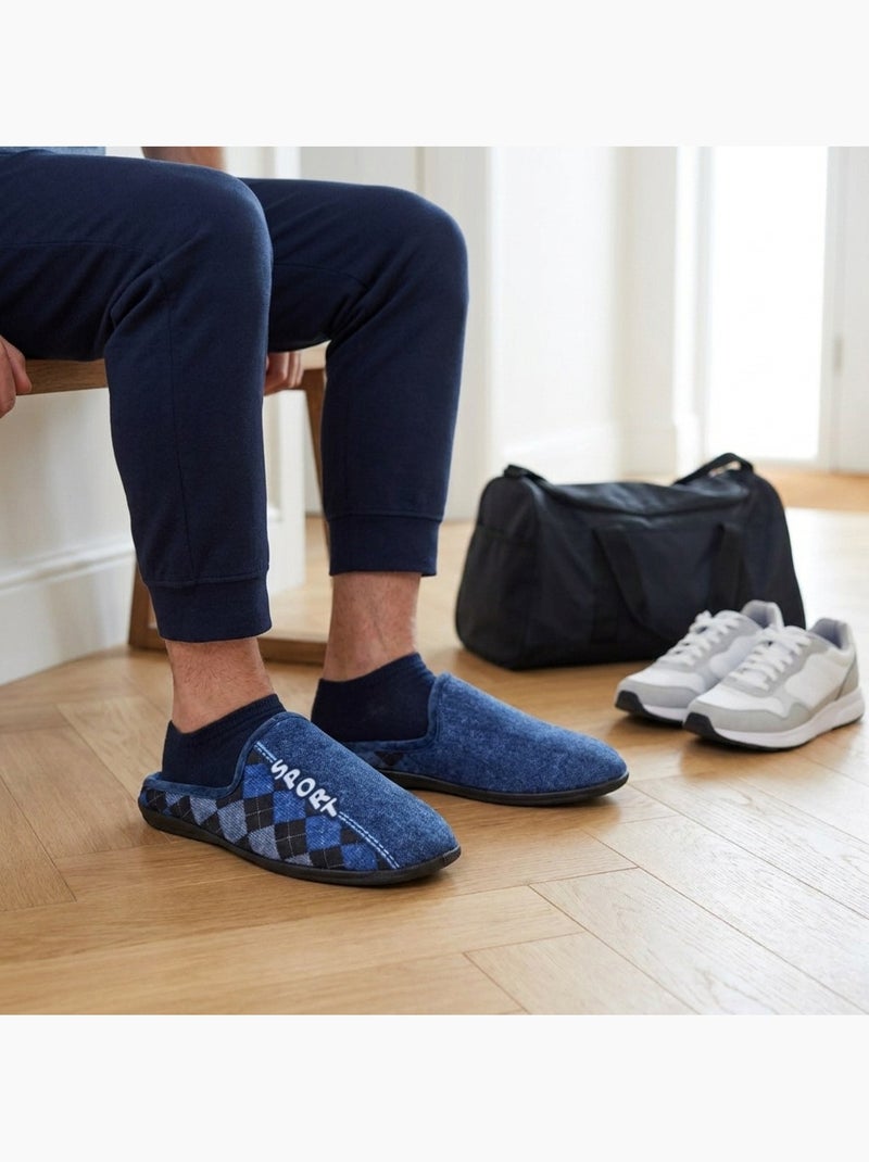 Ozabi pantoufles ouvertes homme, style sport fantaisie, semelle antidérapante Bleu marine - Kiabi