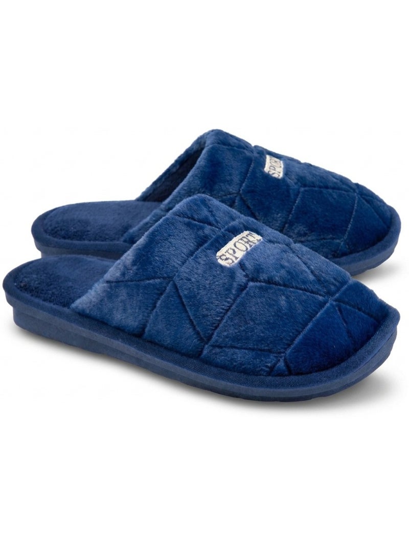 Ozabi pantoufles ouvertes homme, style sport, semelle caoutchouc antidérapante Bleu marine - Kiabi