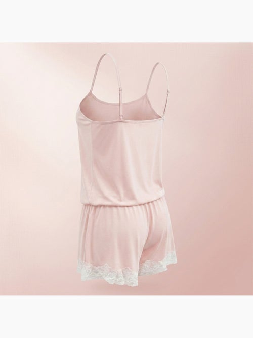 OZABI Pyjama Femme Viscose Débardeur Col V Dentelle Toucher Doux - Kiabi OZABI Pyjama Femme Viscose Débardeur Col V Dentelle Toucher Doux - Kiabi