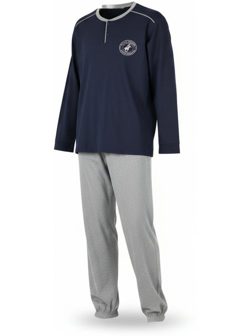 Ozabi pyjama homme doublé polaire écusson brodé - Kiabi
