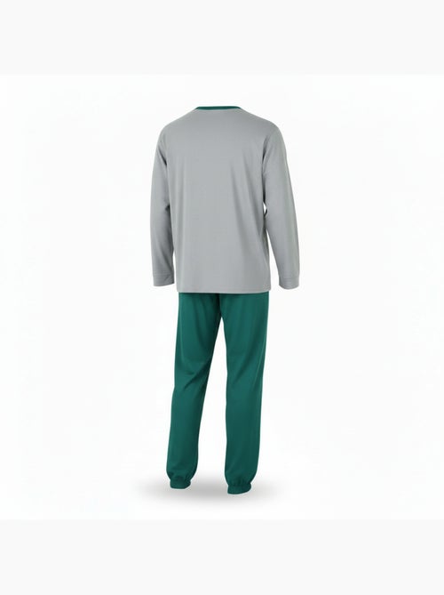 Ozabi pyjama homme doublé polaire écusson brodé - Kiabi