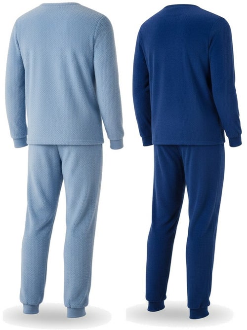 Ozabi pyjama homme pack de 2, polaire douce et moelleuse, broderie - Kiabi Ozabi pyjama homme pack de 2, polaire douce et moelleuse, broderie - Kiabi