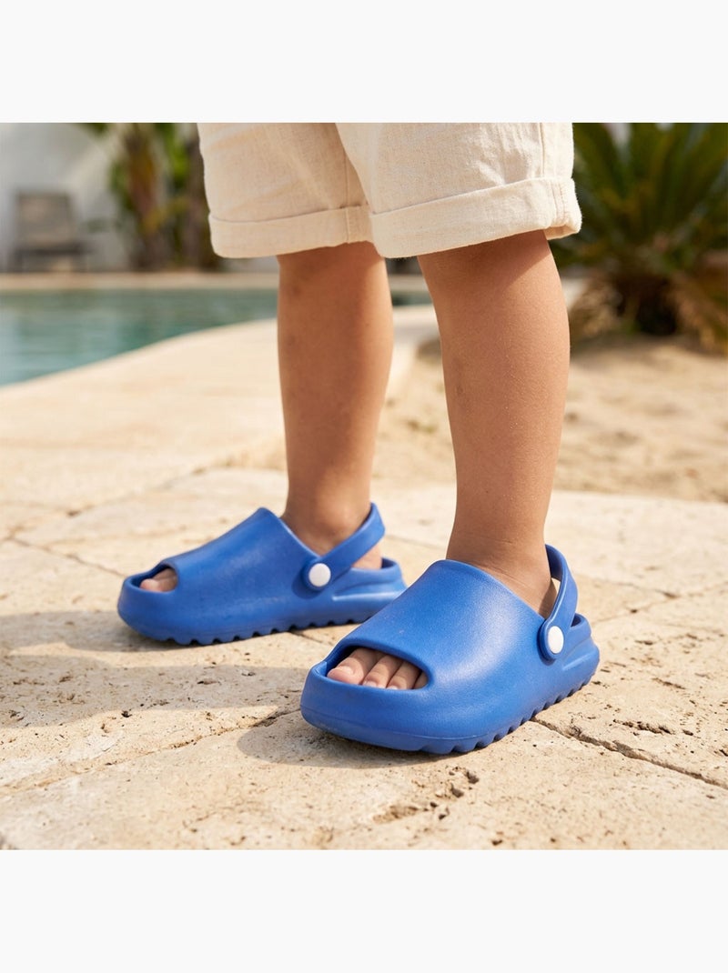 OZABI Sabot Claquette Enfant EVA - Bout Ouvert - Lanière Amovible Bleu roi - Kiabi