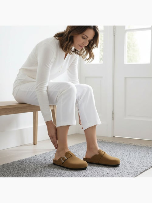 Ozabi sabots femme confort boucle ajustable semelle liège - Kiabi Ozabi sabots femme confort boucle ajustable semelle liège - Kiabi