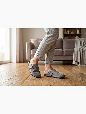 OZABI Sabots femme confort boucle ajustable semelle liège