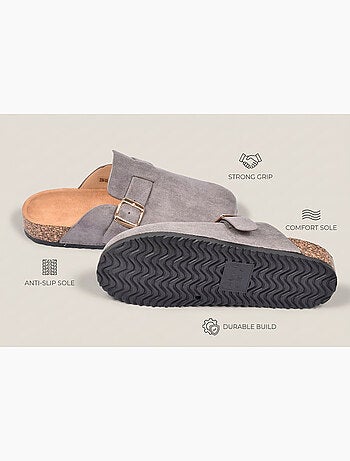 OZABI Sabots femme confort boucle ajustable semelle liège