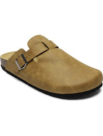 Ozabi sabots homme cuir synthétique boucle ajustable semelle liège