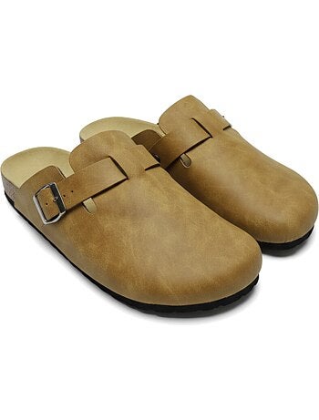 Ozabi sabots homme cuir synthétique boucle ajustable semelle liège