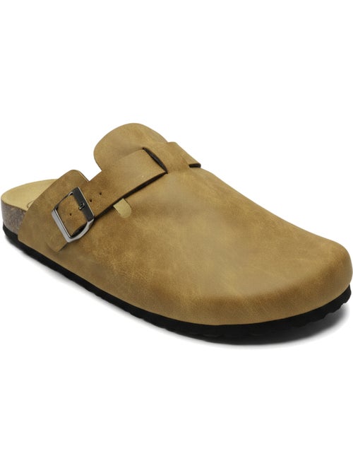 Ozabi sabots homme cuir synthétique boucle ajustable semelle liège - Kiabi Ozabi sabots homme cuir synthétique boucle ajustable semelle liège - Kiabi