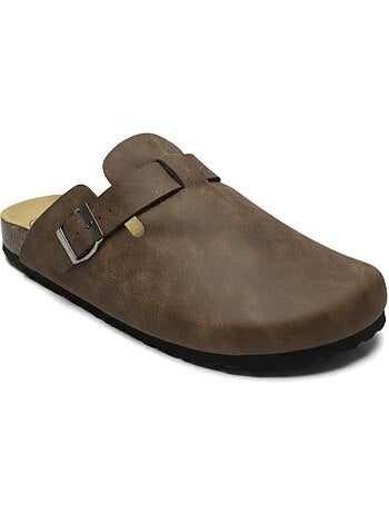 Ozabi sabots homme cuir synthétique boucle ajustable semelle liège