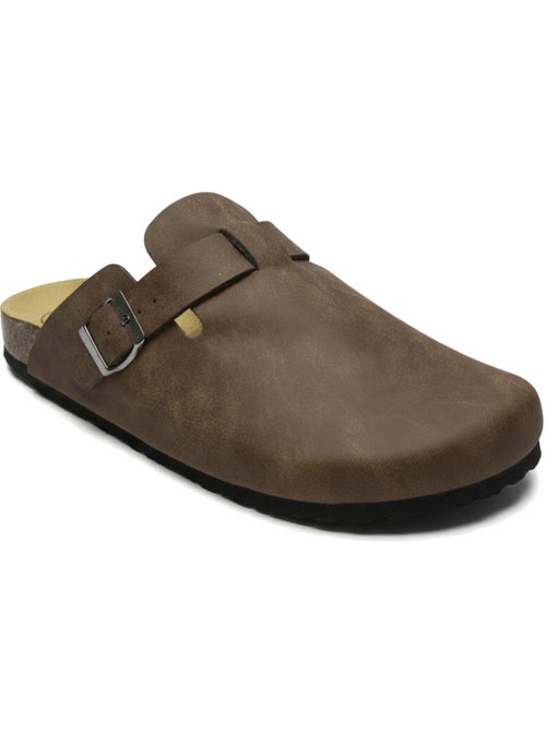 Ozabi sabots homme cuir synthétique boucle ajustable semelle liège - Kiabi Ozabi sabots homme cuir synthétique boucle ajustable semelle liège - Kiabi