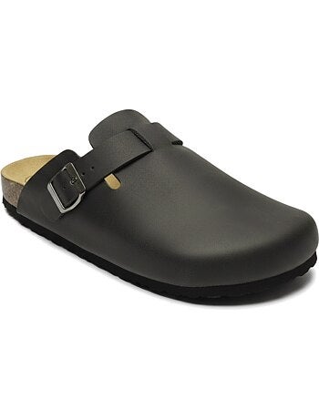 Ozabi sabots homme cuir synthétique boucle ajustable semelle liège