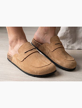 OZABI Sabots Homme Mule Fermée Confort Nubuck