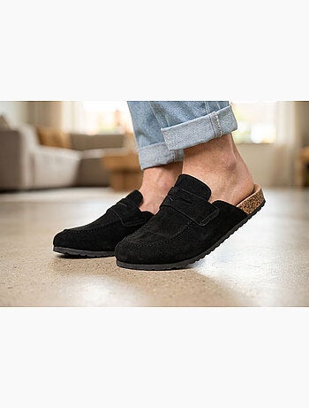 OZABI Sabots Homme Mule Fermée Confort Nubuck