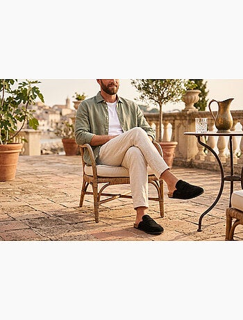 OZABI Sabots Homme Mule Fermée Confort Nubuck