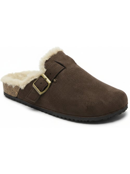 Ozabi sabots mules femme fourrées suédine boucle ajustable - Kiabi Ozabi sabots mules femme fourrées suédine boucle ajustable - Kiabi