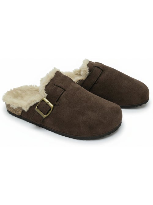 Ozabi sabots mules femme fourrées suédine boucle ajustable - Kiabi Ozabi sabots mules femme fourrées suédine boucle ajustable - Kiabi