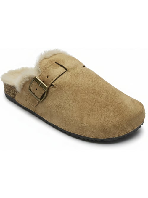 Ozabi sabots mules femme fourrées suédine boucle ajustable - Kiabi Ozabi sabots mules femme fourrées suédine boucle ajustable - Kiabi