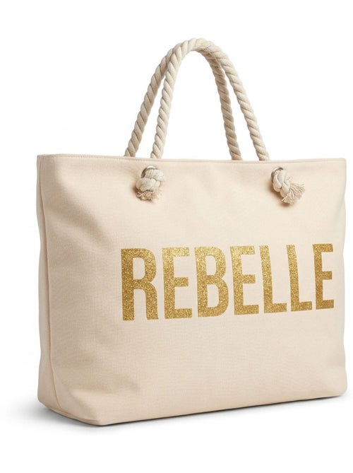 OZABI Sac de Plage Femme Jute Synthétique – Message Pailleté – Cordage - Kiabi OZABI Sac de Plage Femme Jute Synthétique – Message Pailleté – Cordage - Kiabi