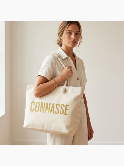 OZABI Sac de Plage Femme Jute Synthétique – Message Pailleté – Cordage - Kiabi OZABI Sac de Plage Femme Jute Synthétique – Message Pailleté – Cordage - Kiabi