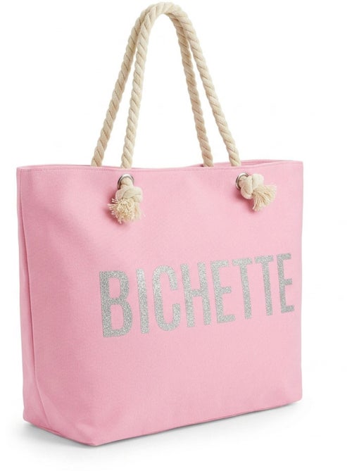 OZABI Sac de Plage Femme Jute Synthétique – Message Pailleté – Cordage - Kiabi OZABI Sac de Plage Femme Jute Synthétique – Message Pailleté – Cordage - Kiabi