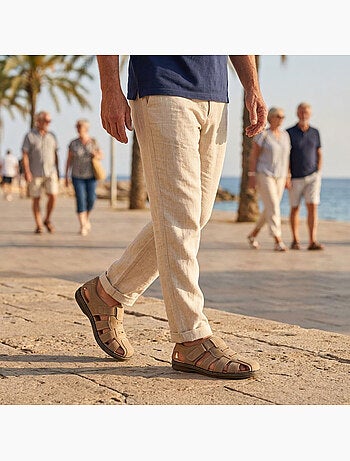 OZABI Sandales fermees homme confort ete aerées