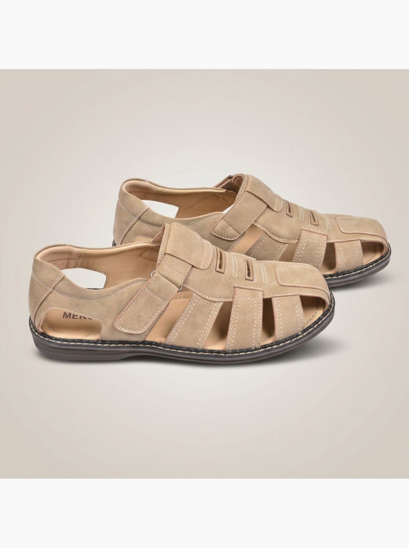OZABI Sandales fermees homme confort ete aerées Beige argile - Kiabi