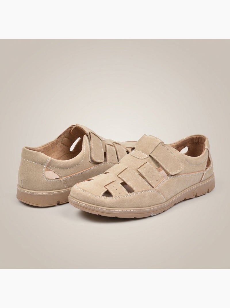 OZABI Sandales fermees homme confort ete aerées Beige - Kiabi