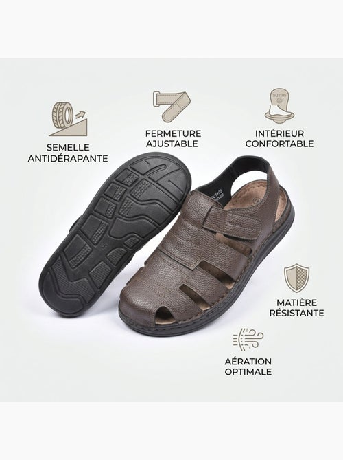 OZABI Sandales fermees homme confort ete aerées - Kiabi
