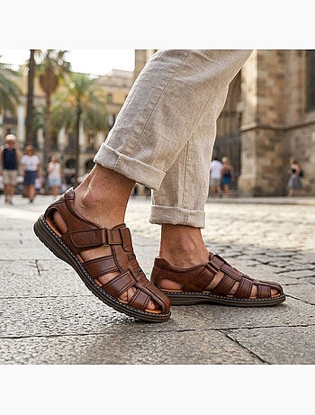 OZABI Sandales fermees homme confort ete aerées