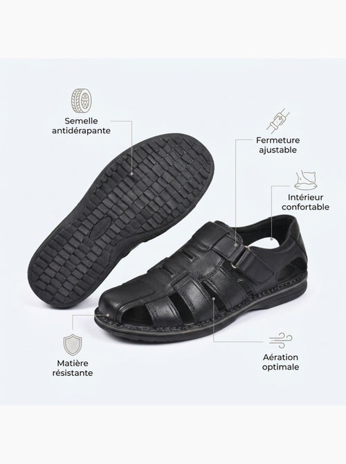 OZABI Sandales fermees homme confort ete aerées - Kiabi