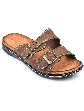 OZABI Sandales homme boucles réglables confort été