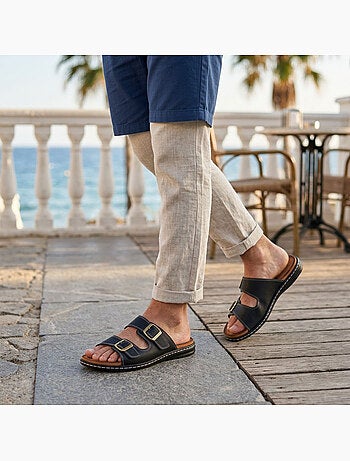 OZABI Sandales homme boucles réglables confort été