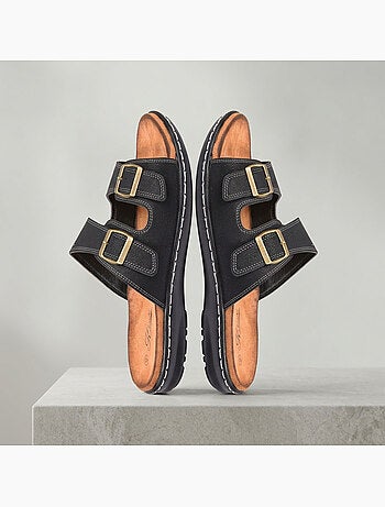 OZABI Sandales homme boucles réglables confort été