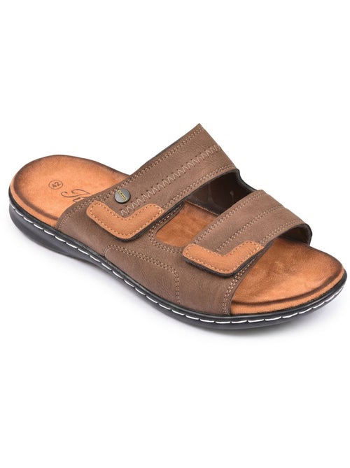 OZABI Sandales homme confort double scratch semelle memoire de forme - Kiabi