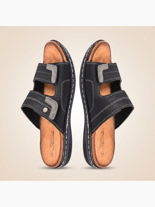 OZABI Sandales homme confort double scratch semelle memoire de forme - Kiabi