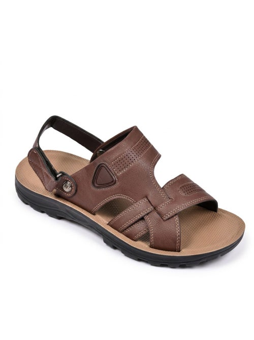OZABI Sandales Homme Confort Semelle Souple Antiderapante Scratch - Kiabi OZABI Sandales Homme Confort Semelle Souple Antiderapante Scratch - Kiabi